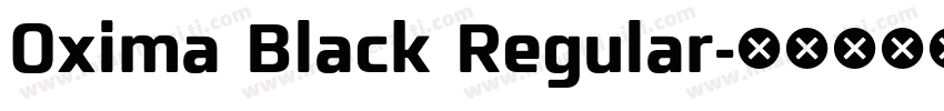 Oxima Black Regular字体转换